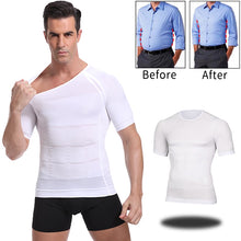 Load image into Gallery viewer, Classix Men Body Toning T-Shirt Slimming Body Shaper Corrective Posture Belly Control Compression Man Modeling Underwear Corset